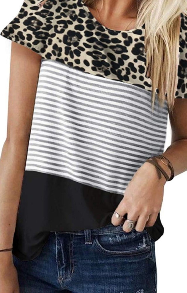 Cute color block shirt
